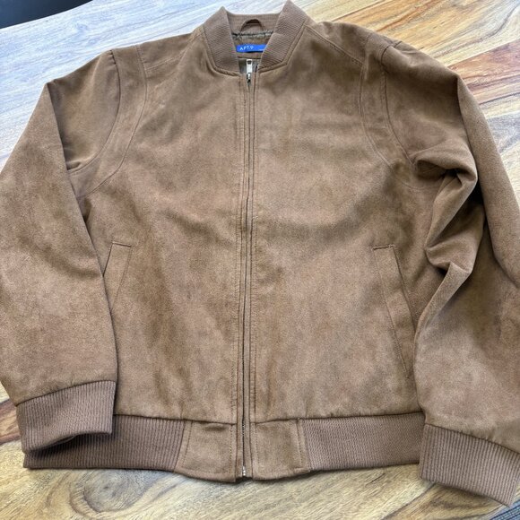 Men's Faux Suede Jacket - Like NEW - Size M - Picture 2 of 4